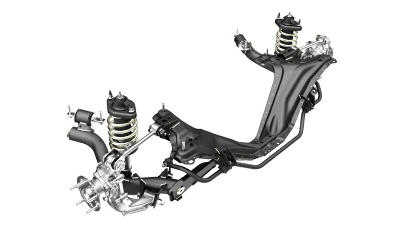 HAVAL M6, Қос көлденең иінтіректі артқы тәуелсіз аспа