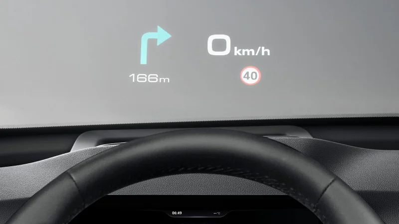 HAVAL H6, 9 дюймдік алдыңғы әйнекке проекциялау экраны (HUD)